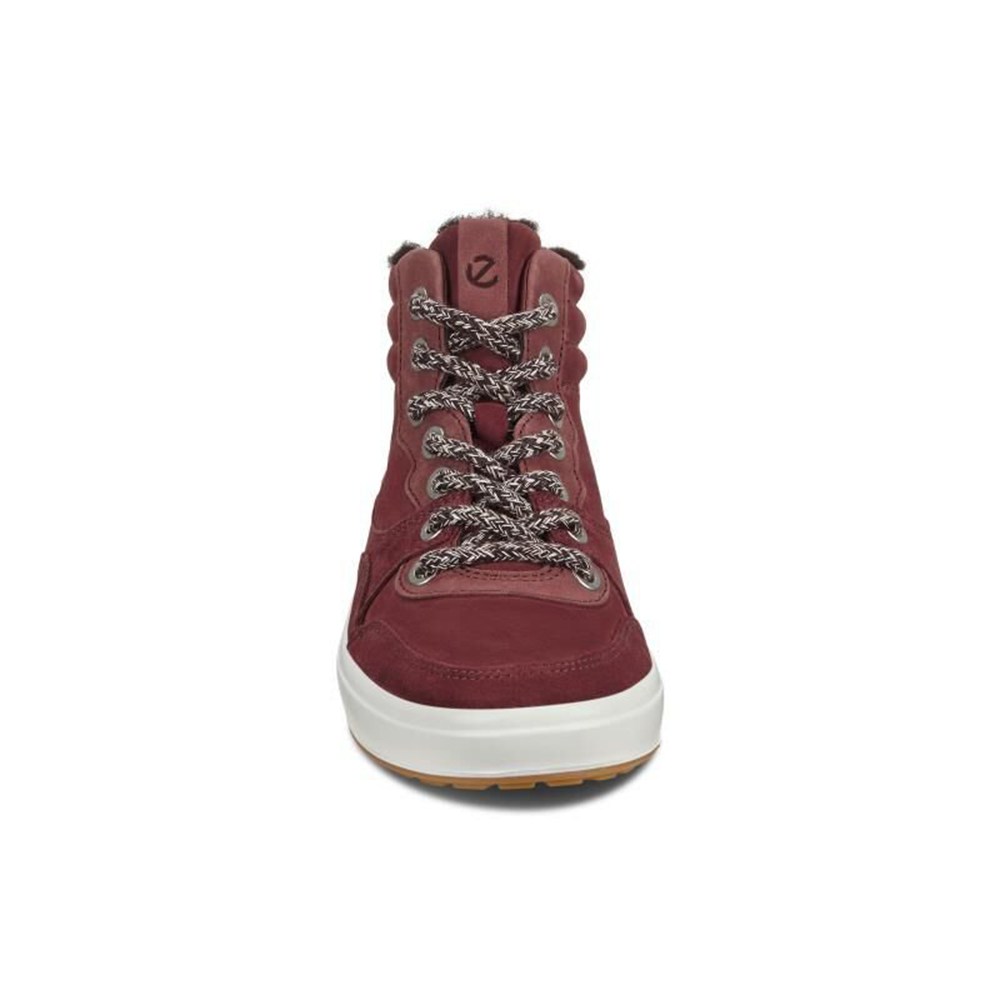 ECCO Womens Boots Burgundy - Soft 7 Wedge Tred - SFO-891604